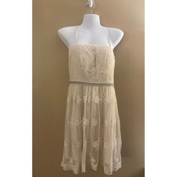 Minuet Petite Dresses & Skirts - New Minuet Lace Detailed Mini Tank Formal Dress Small